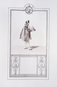 Kostuum van een Franse prins voor de kroning van Keizer Napoleon I en Keizerin Josephine in Parijs op 2 december 1804, illustratie uit het 